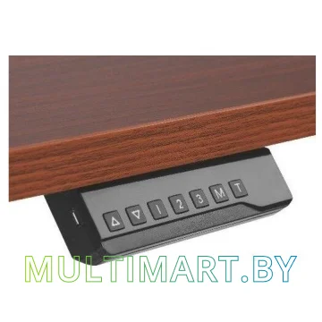 Стол для работы стоя ErgoSmart Electric Desk 1360x800x36 мм (альпийский белый/черный) картинка 4